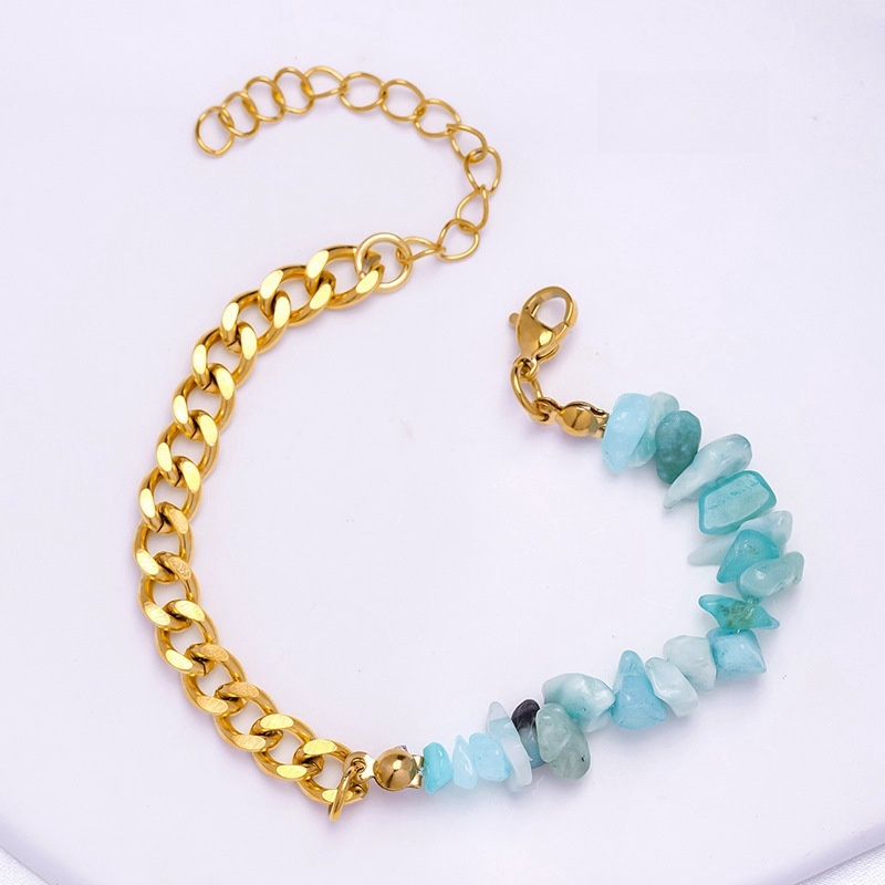 Natural crystal irregular gravel bracelet