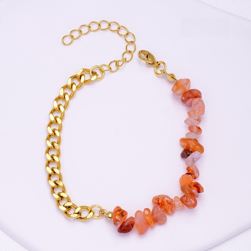 Natural crystal irregular gravel bracelet