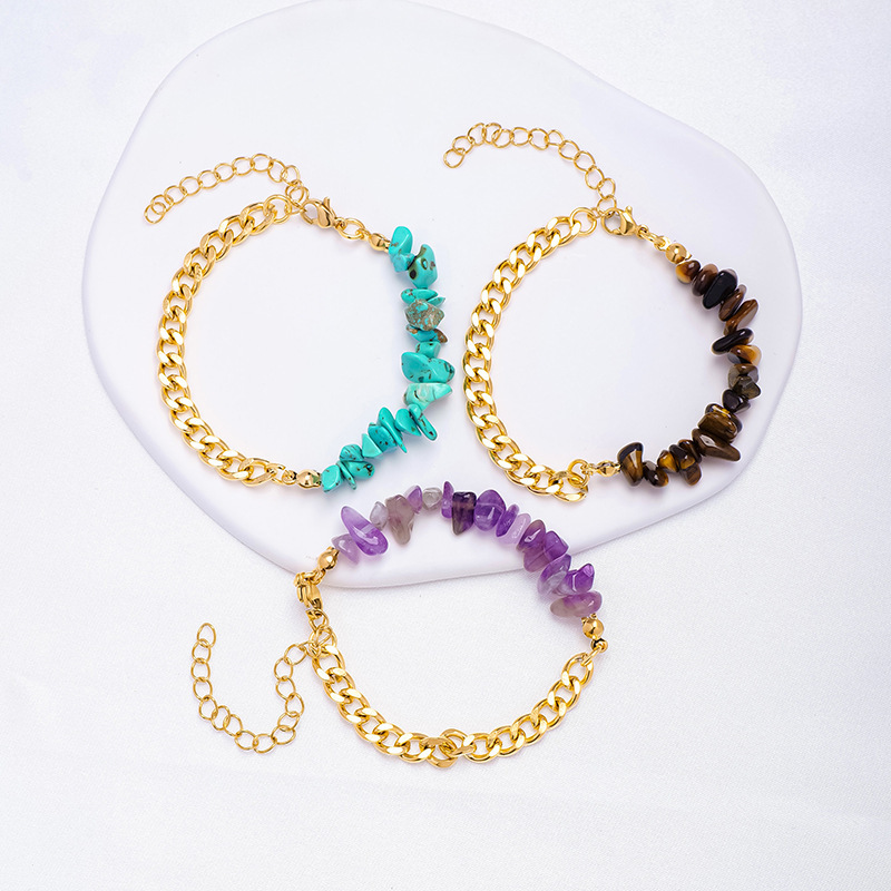 Natural crystal irregular gravel bracelet