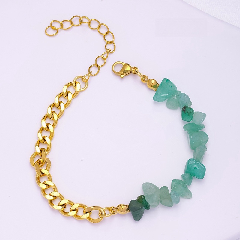 Natural crystal irregular gravel bracelet