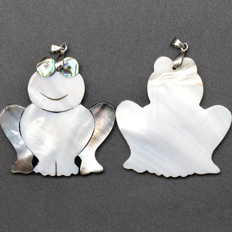 Animal Pendantl shell owl abalone shell white shell stitching various animal pendant items
