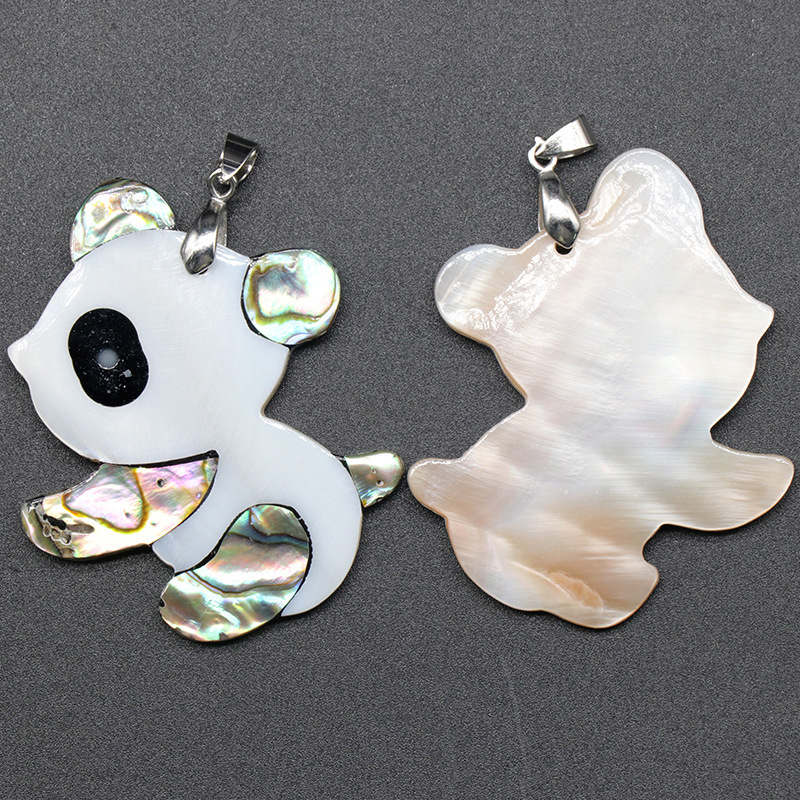 Animal Pendantl shell owl abalone shell white shell stitching various animal pendant items