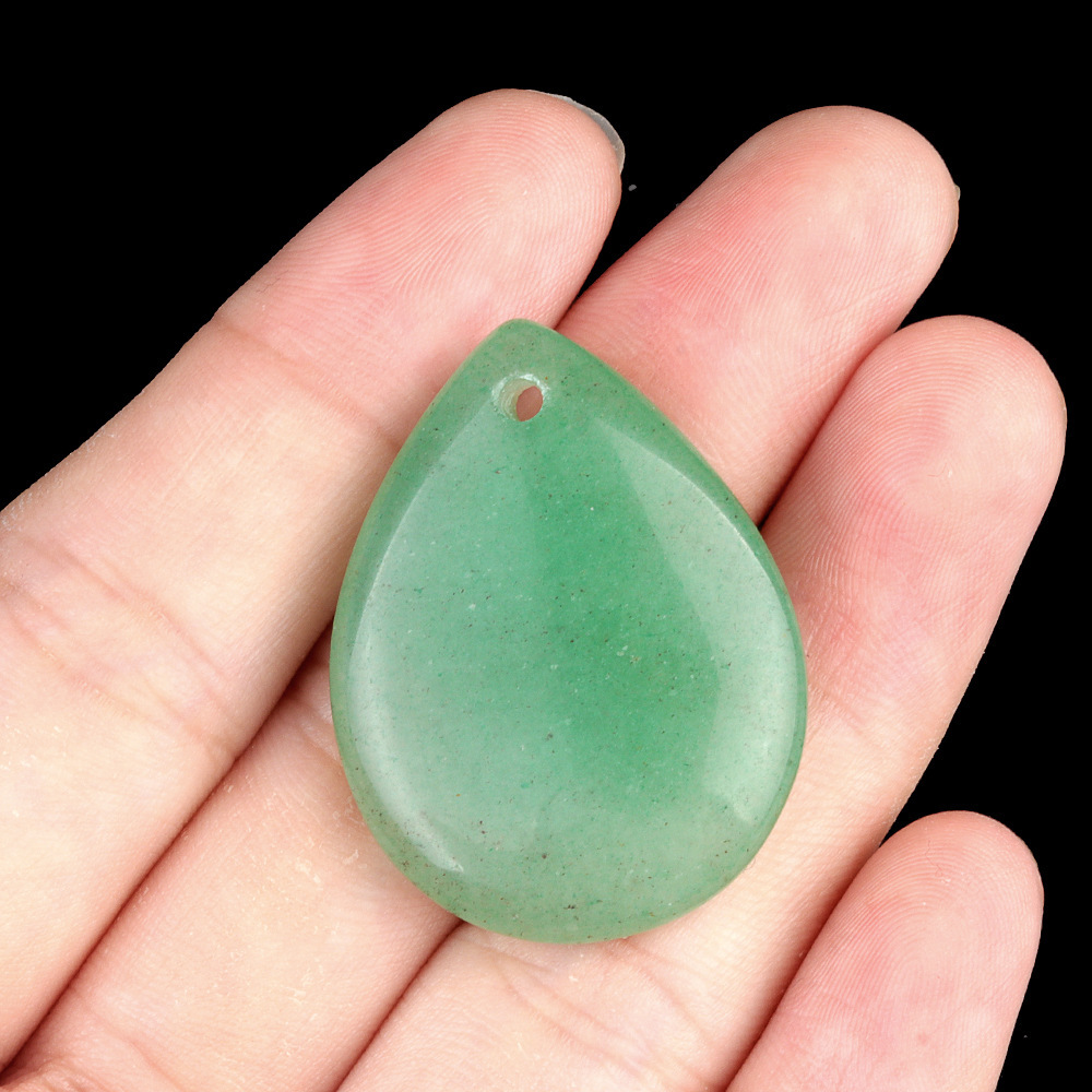 25x33 water drop natural crystal agate stone pendant amethyst rose quartz diy jewelry pendant material