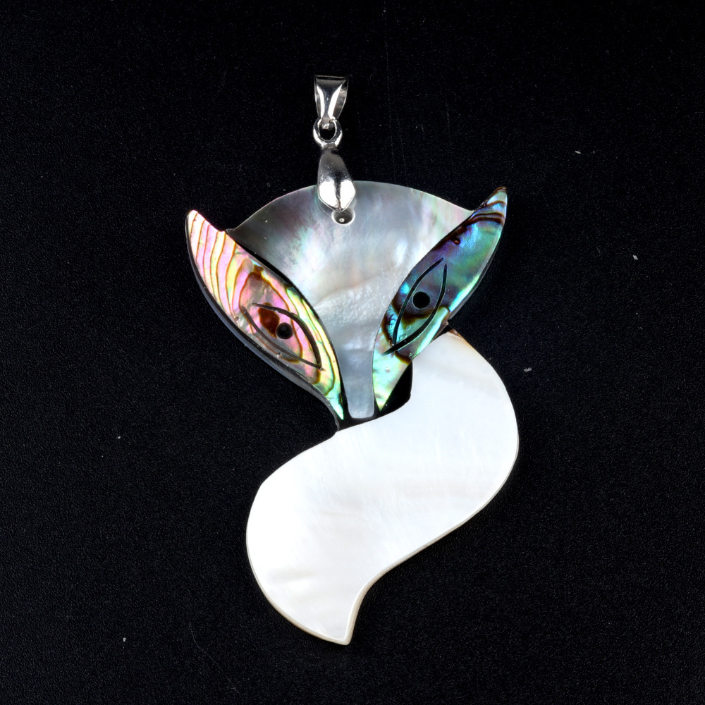 Animal Pendantl shell owl abalone shell white shell stitching various animal pendant items