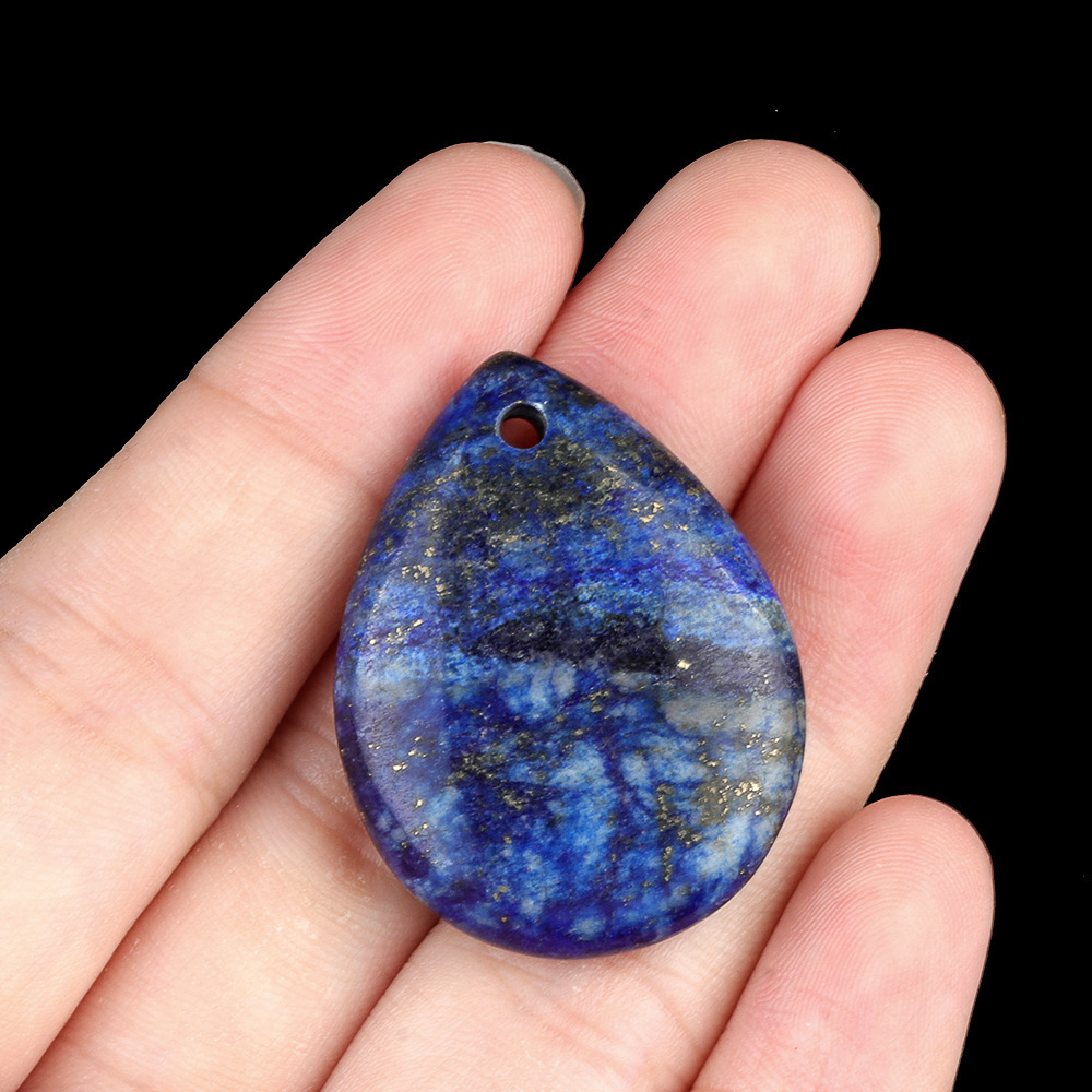 25x33 water drop natural crystal agate stone pendant amethyst rose quartz diy jewelry pendant material