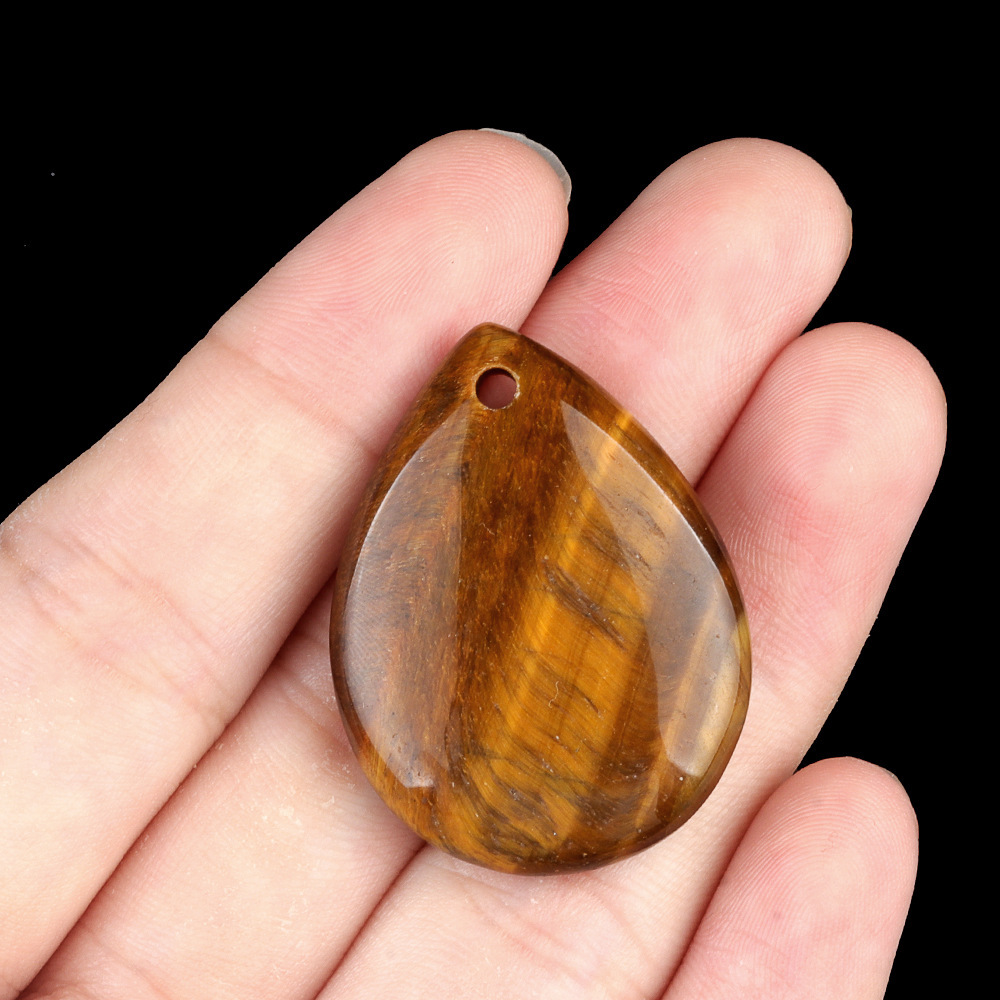 25x33 water drop natural crystal agate stone pendant amethyst rose quartz diy jewelry pendant material