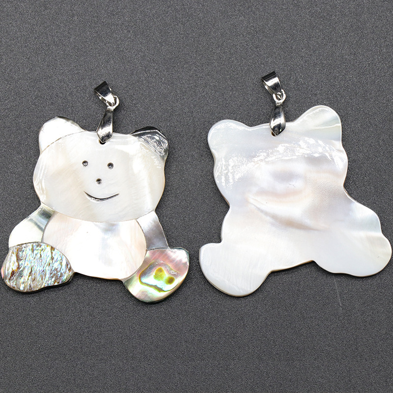 Animal Pendantl shell owl abalone shell white shell stitching various animal pendant items
