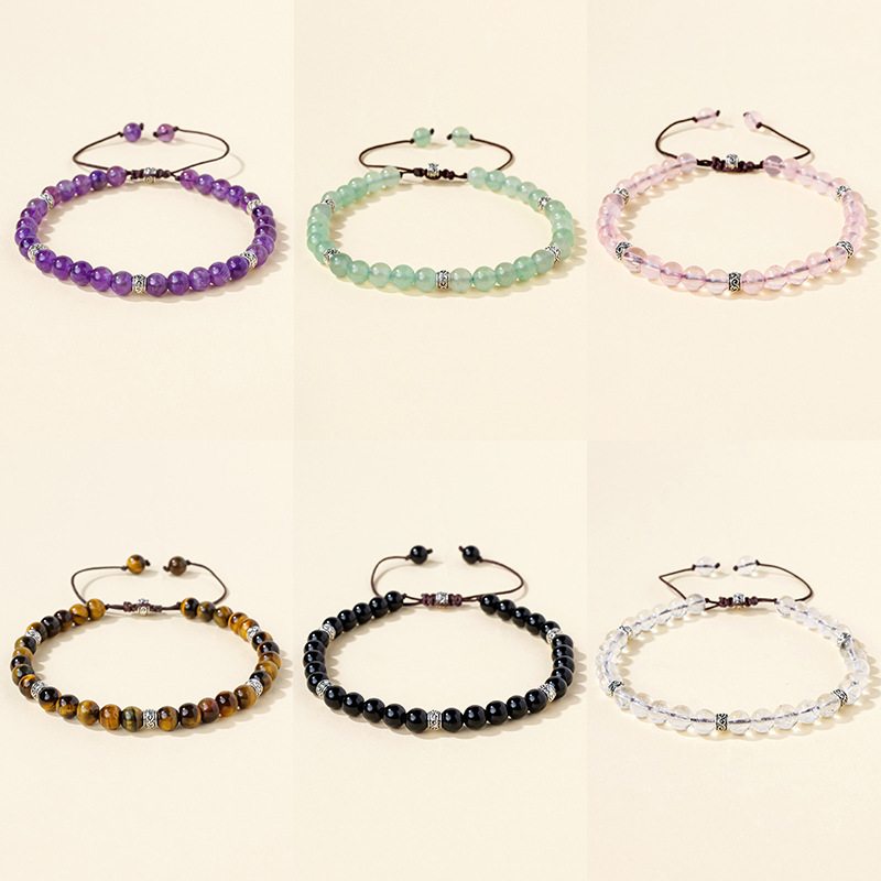 6mm Braided Adjustable Fashion Jewelry Bracelet