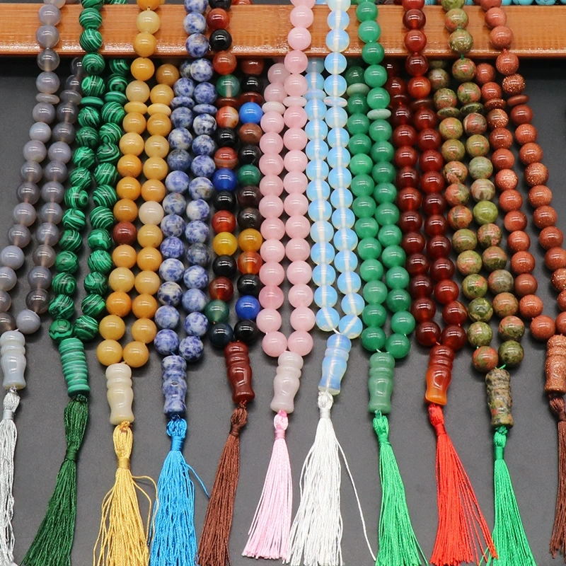 Crystal agate 33 beads bracelet hand-held jewelry car hanging stationery accessories