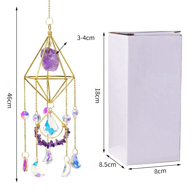 Crystal Rhombus Sun Catcher Pendant