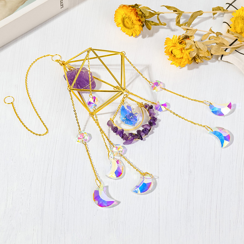 Crystal Rhombus Sun Catcher Pendant