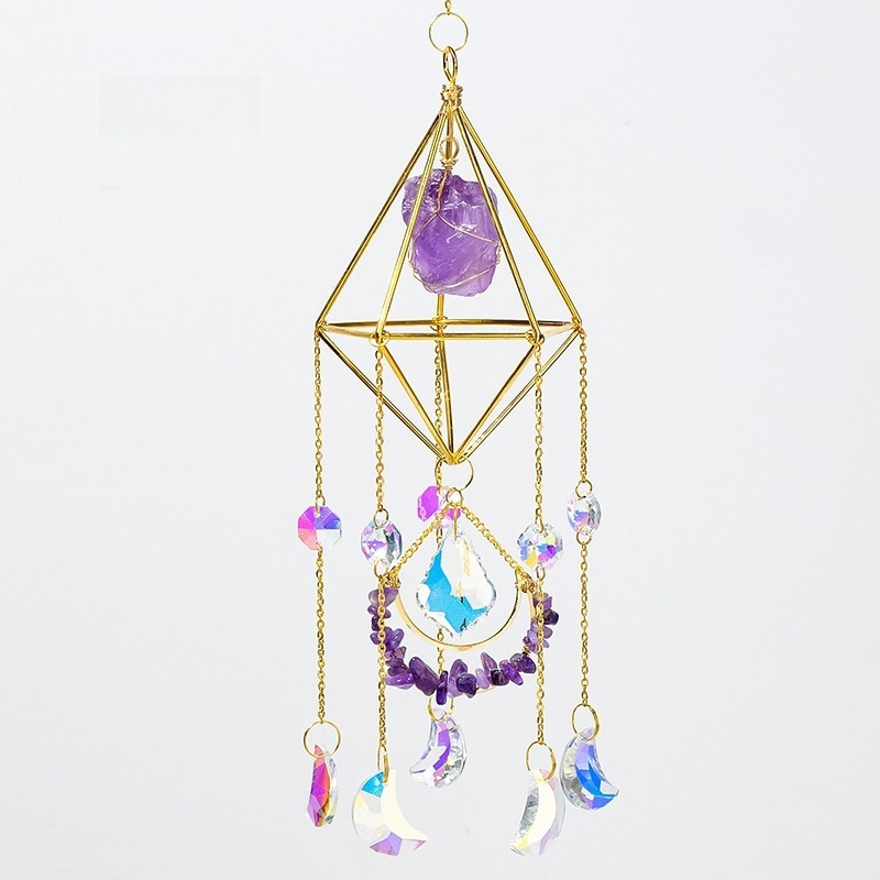 Crystal Rhombus Sun Catcher Pendant