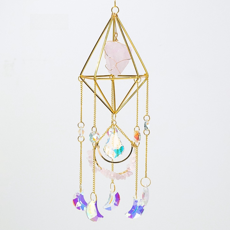 Crystal Rhombus Sun Catcher Pendant