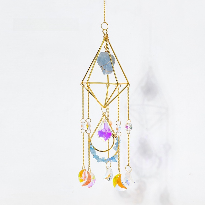 Crystal Rhombus Sun Catcher Pendant