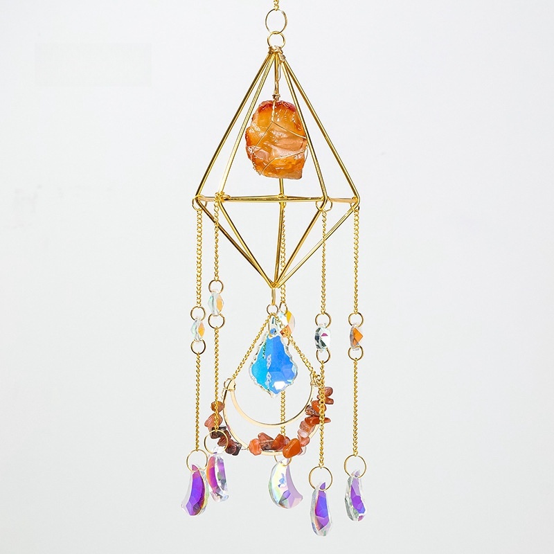 Crystal Rhombus Sun Catcher Pendant