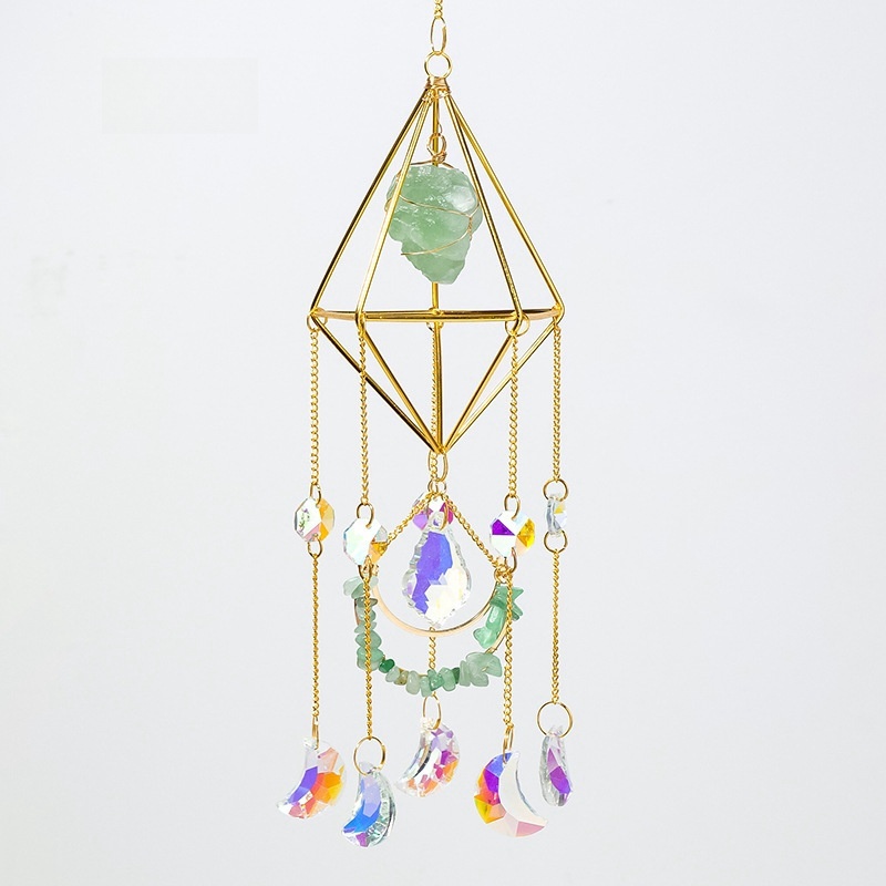 Crystal Rhombus Sun Catcher Pendant