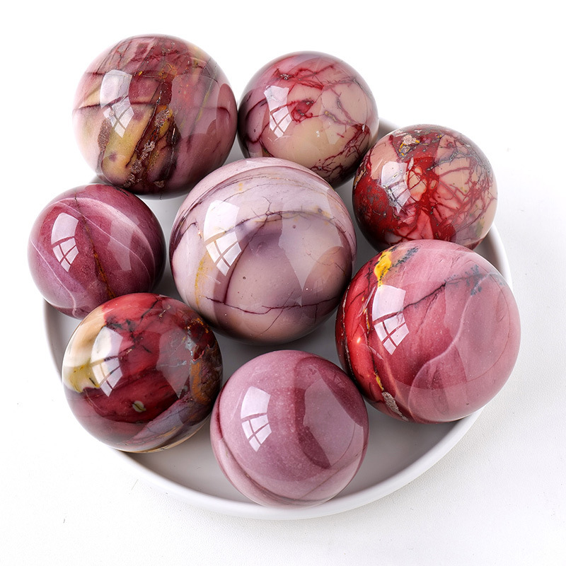 Natural crystal egg yolk stone crystal ball crystal raw stone ornaments