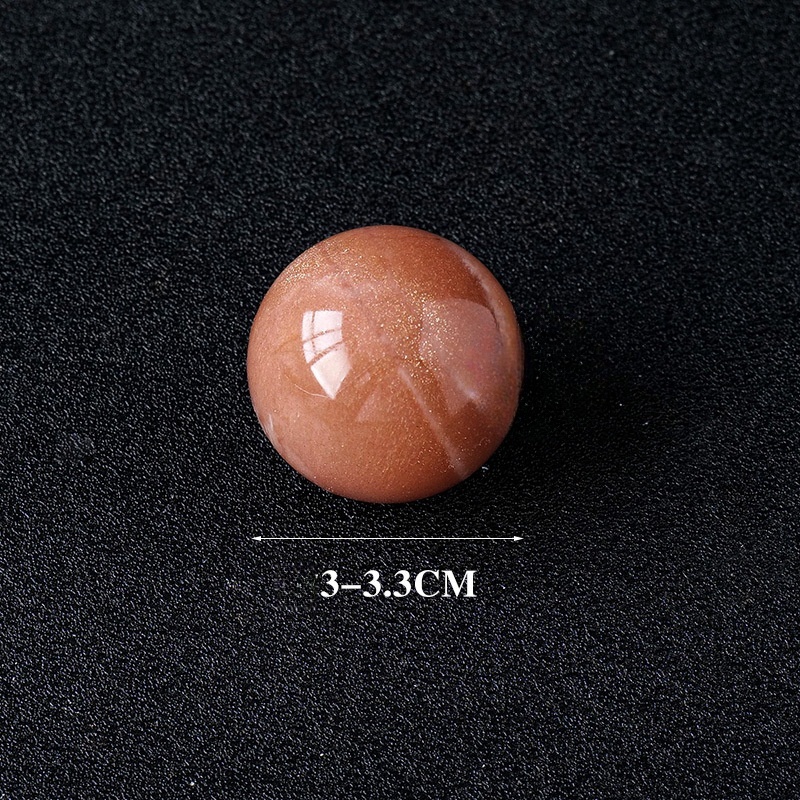 Natural crystal orange sunstone crystal ball crystal rough stone polishing