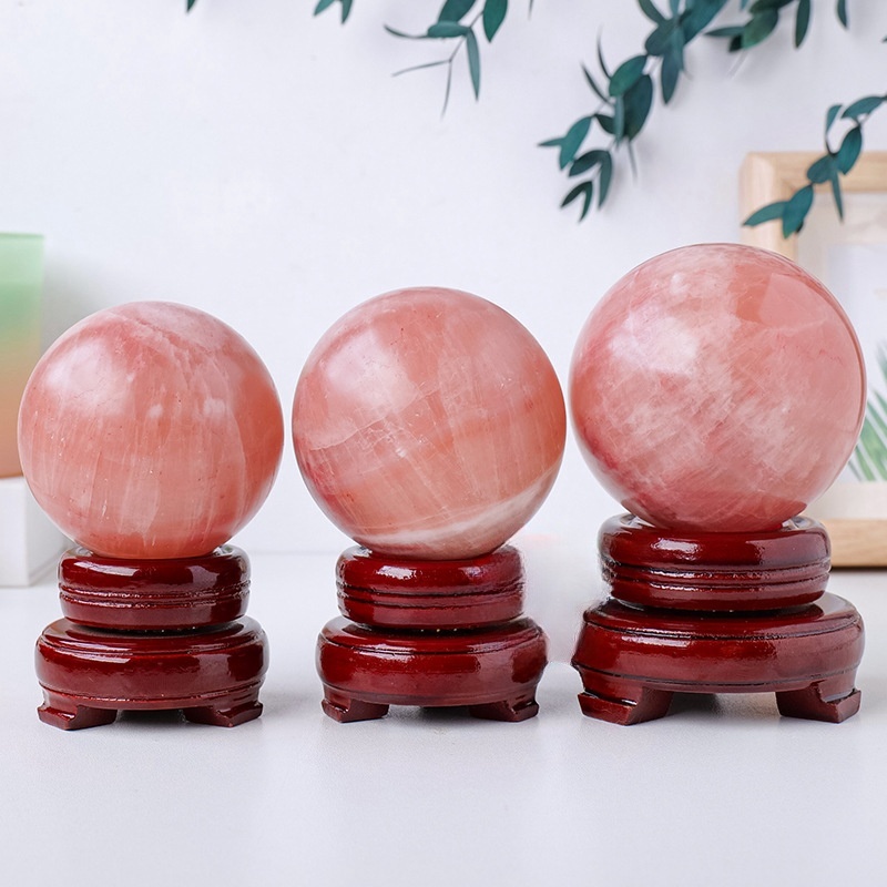 Natural Caribbean crystal ball, polished crystal ball