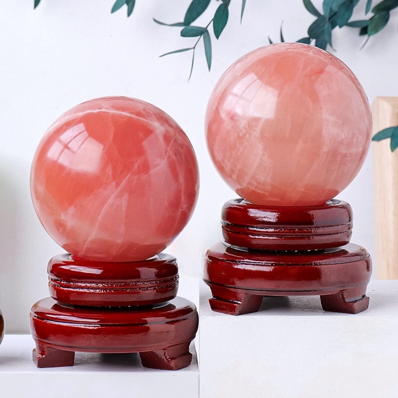 Natural Caribbean crystal ball, polished crystal ball