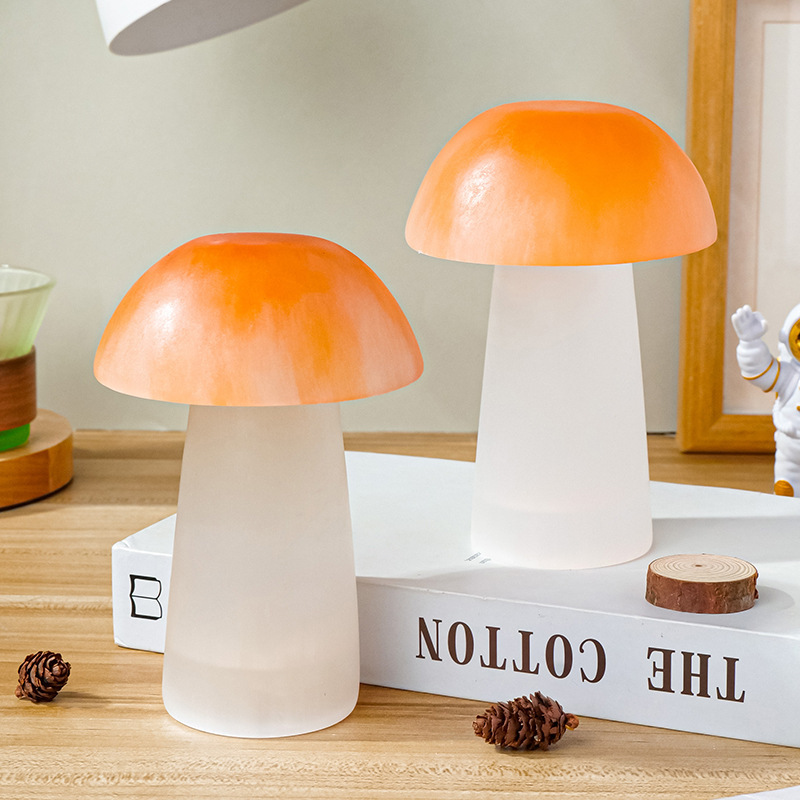 Natural plaster mushroom ornaments hand-carved nitrite plaster mushroom