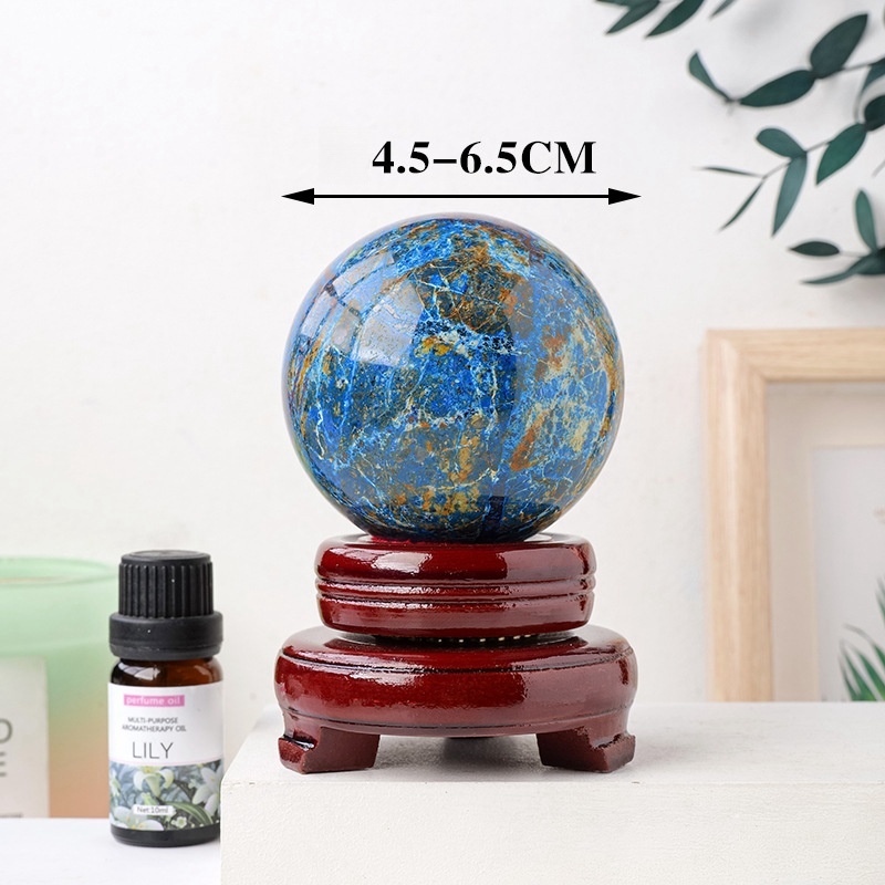 Natural Phoenix Lapis Lazuli Symbiotic Crystal Ball Rough Stone Polishing