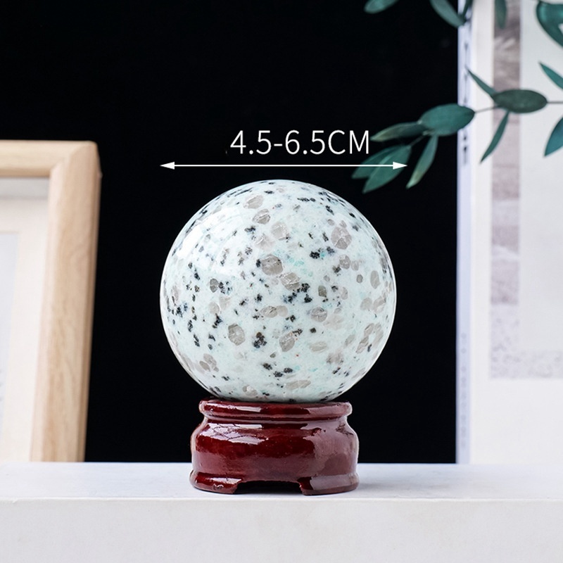 Natural crystal ball Tianshan blue ball Crystal rough stone polished ball