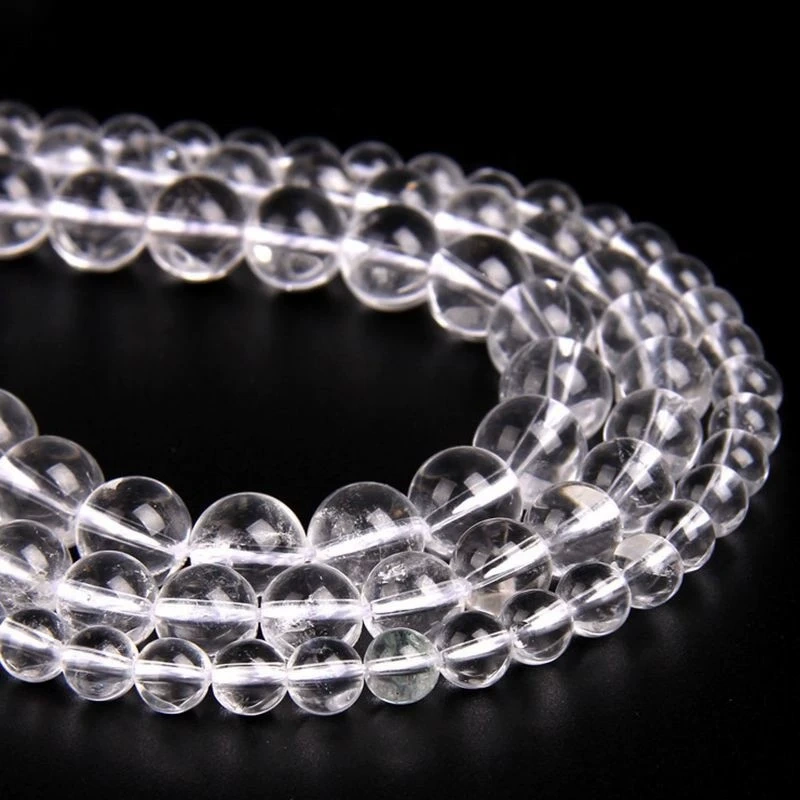 Natural Clear quartz glass gravel cube interface cut surface DIY jewelry bead accessories jewelry