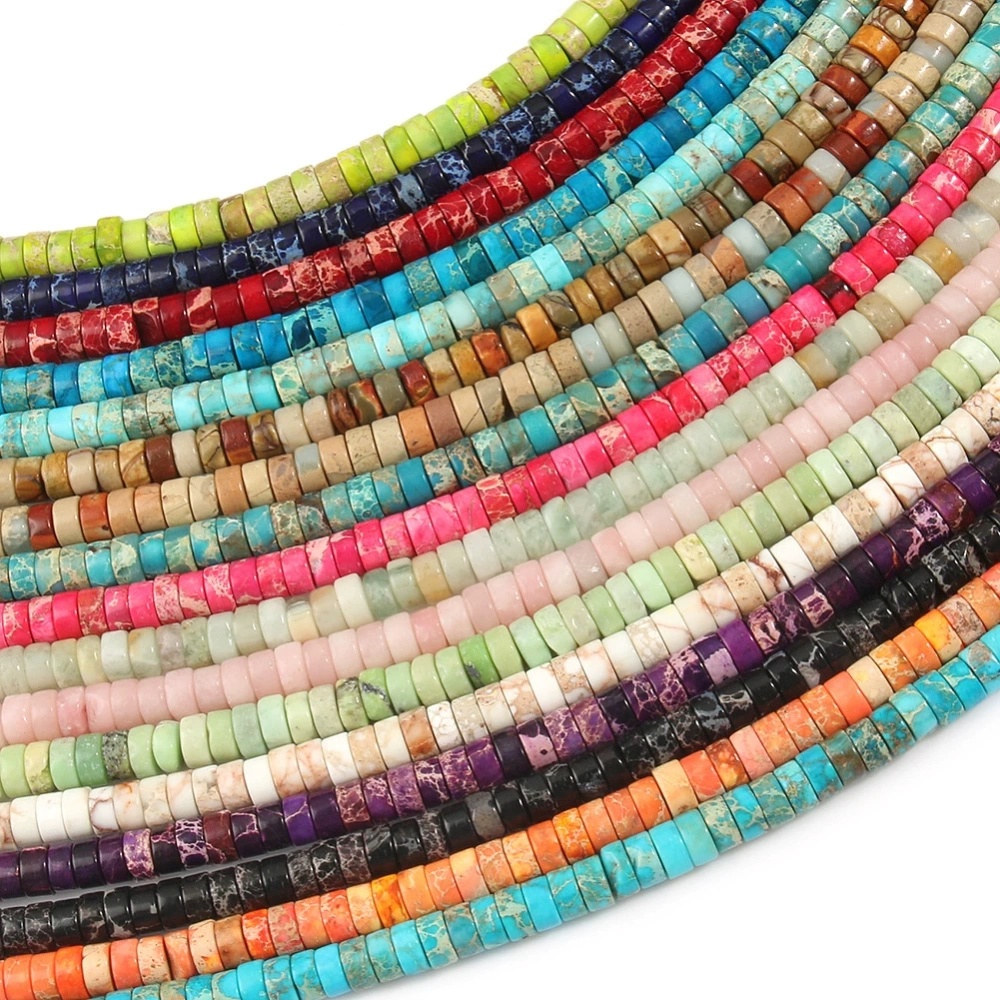 4*2mm abacus beads right angle round pieces loose beads color spacer beads diy bracelet beads
