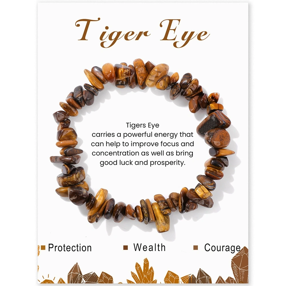 Natural gravel bracelets, energy crystals, European and American cross-border hot sales, bracelets to attract wealth and romance