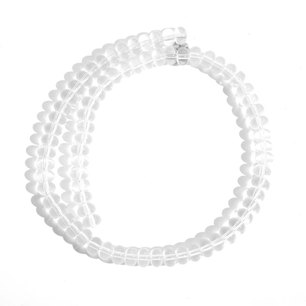 Natural white crystal glass gravel cube interface cut surface DIY jewelry bead accessories jewelry