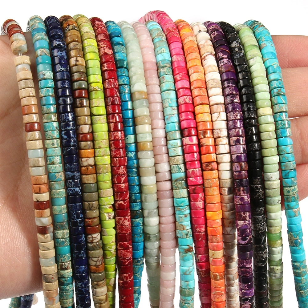 4*2mm abacus beads right angle round pieces loose beads color spacer beads diy bracelet beads