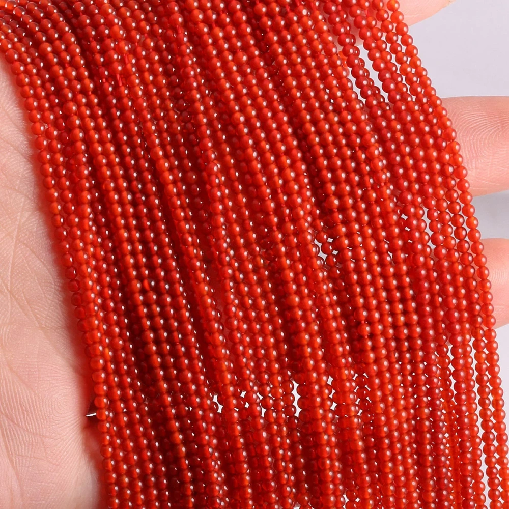 2mm 3mm natural stone small round beads DIY jewelry accessories semi-finished agate tiger eye garnet loose beads