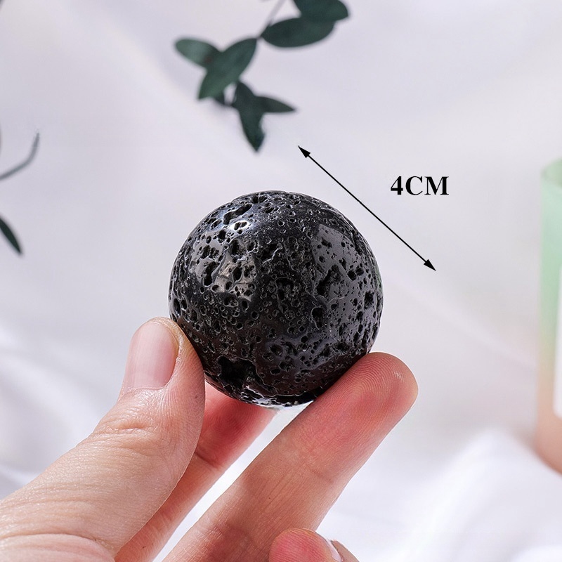 Natural volcanic stone ball ornaments original stone polished aromatherapy diffuser stone
