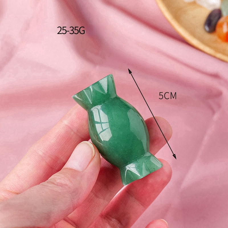 Natural crystal candy carvings crystal raw stone carving