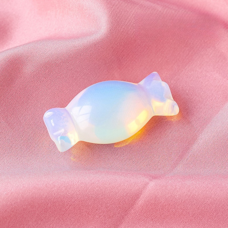 Natural crystal candy carvings crystal raw stone carving