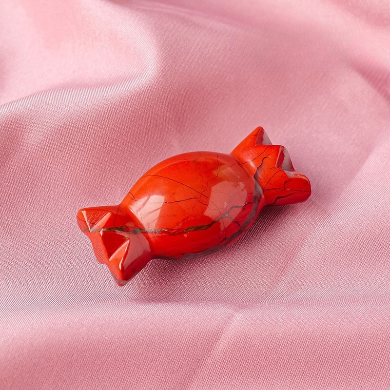Natural crystal candy carvings crystal raw stone carving