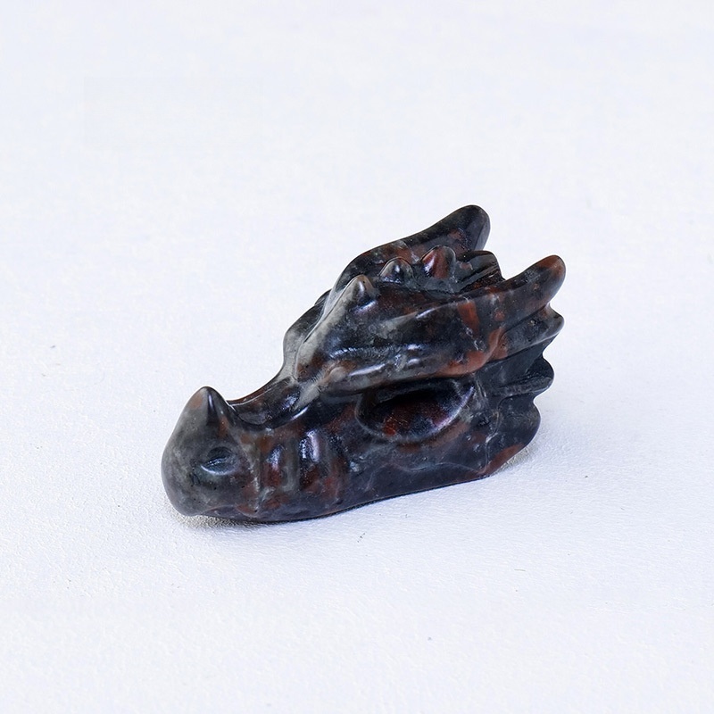 Natural crystal dragon skull carvings Crystal raw stone carvings