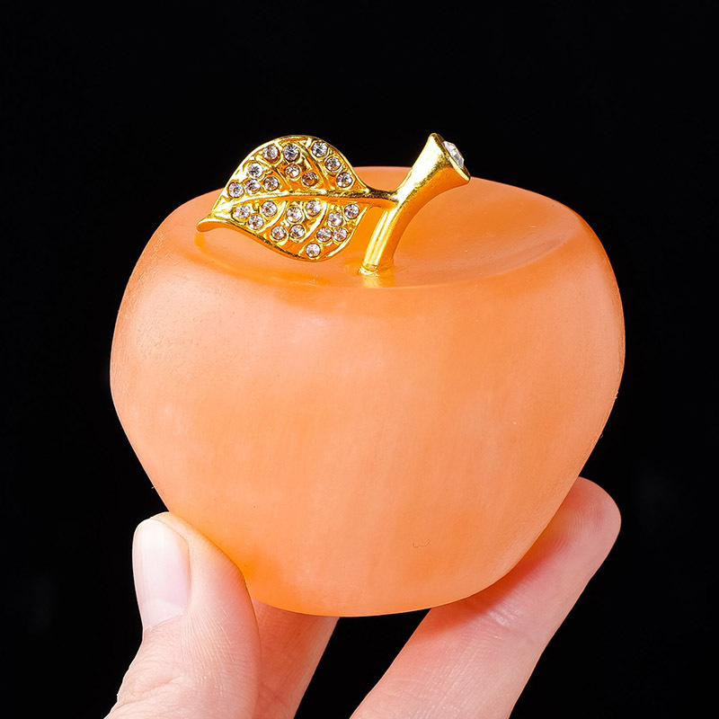 Natural Moroccan Asholate Apple Stone Polished Christmas Decoration Ornaments