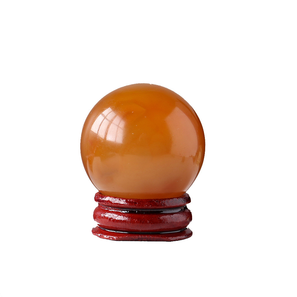 Natural crystal red agate crystal ball crystal ornaments