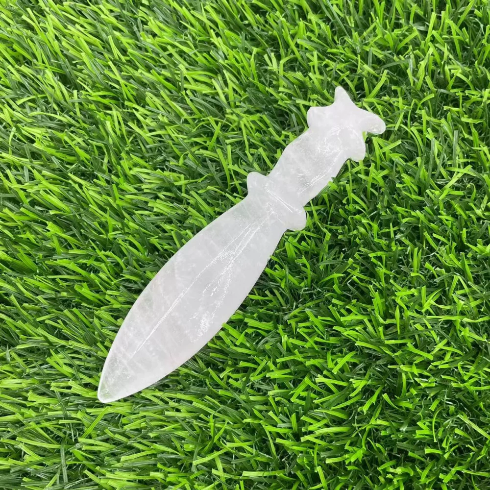 12cm natural semi-precious stone imitation dagger semi-precious stone crystal knives