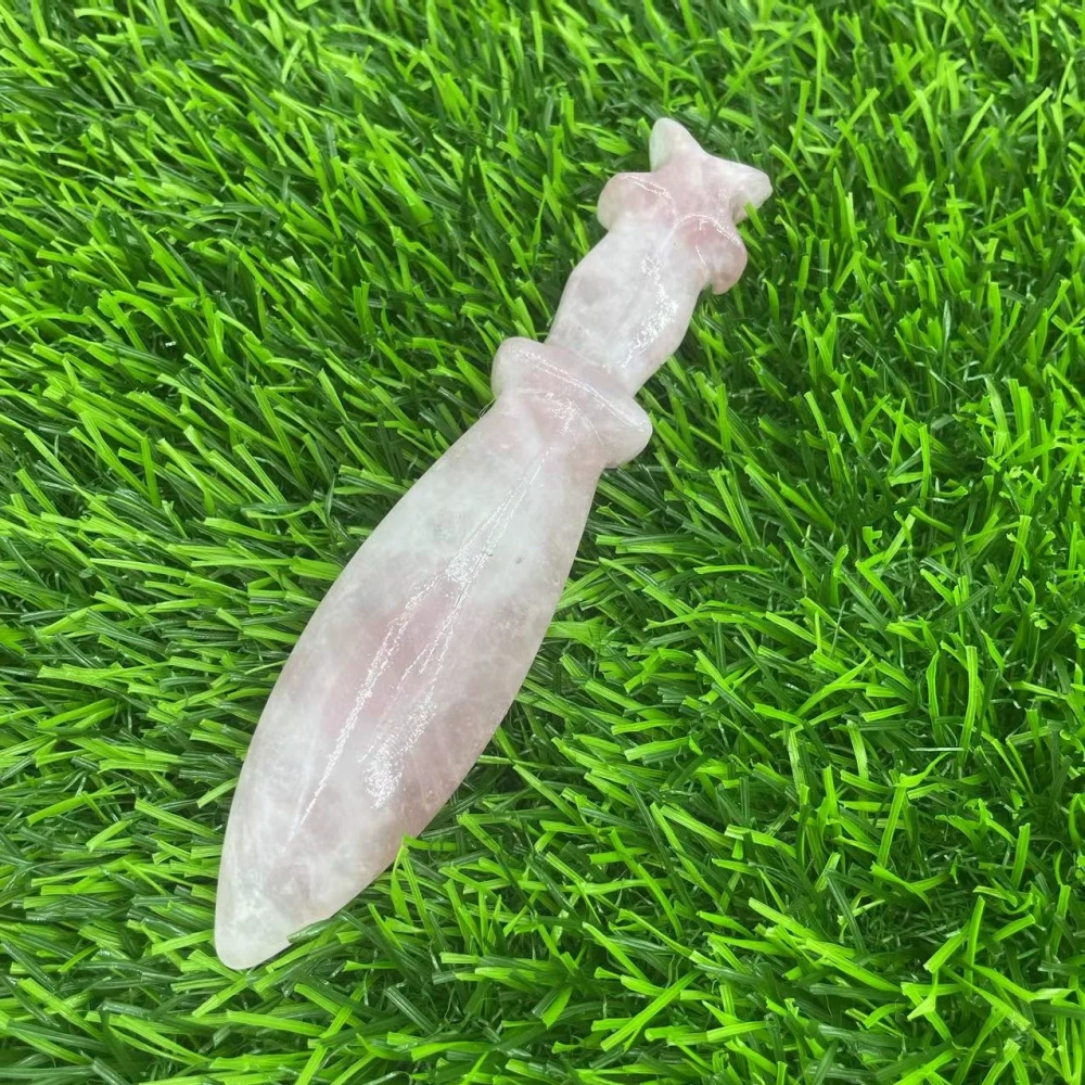 12cm natural semi-precious stone imitation dagger semi-precious stone crystal knives
