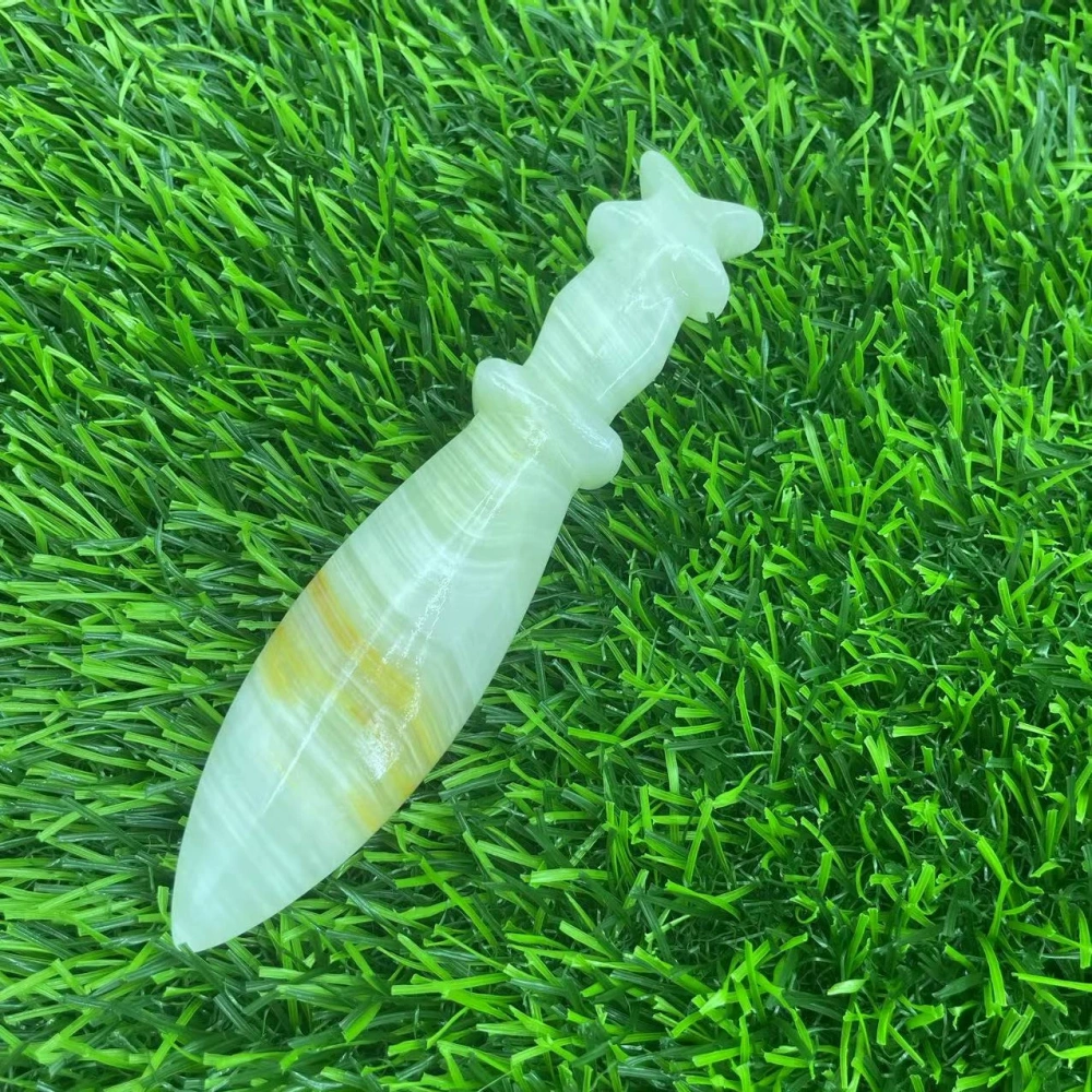 12cm natural semi-precious stone imitation dagger semi-precious stone crystal knives