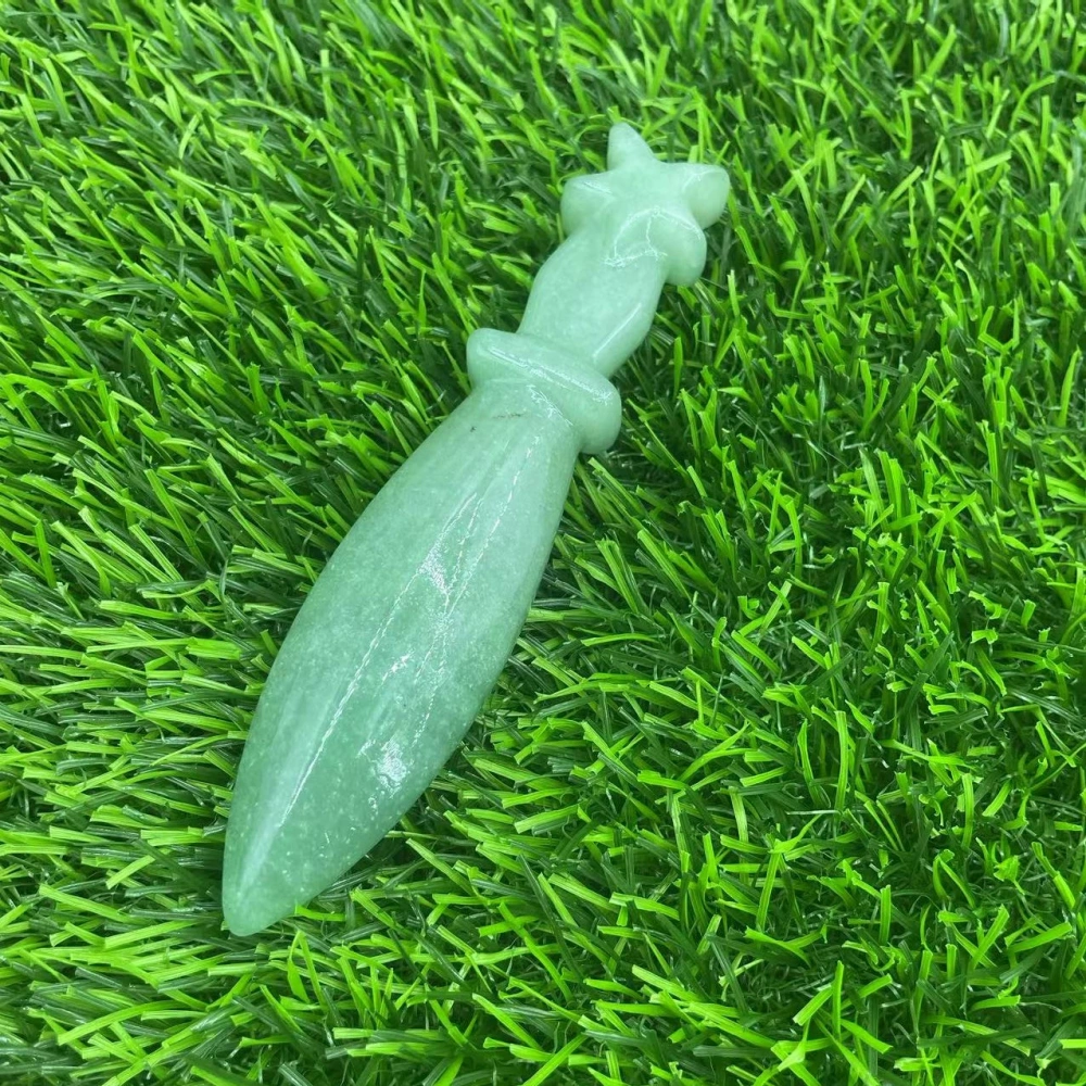 12cm natural semi-precious stone imitation dagger semi-precious stone crystal knives