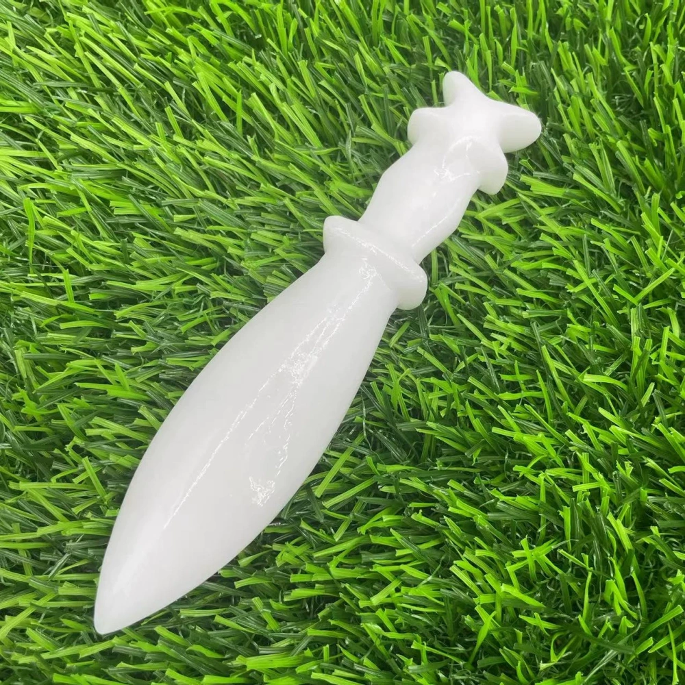 12cm natural semi-precious stone imitation dagger semi-precious stone crystal knives