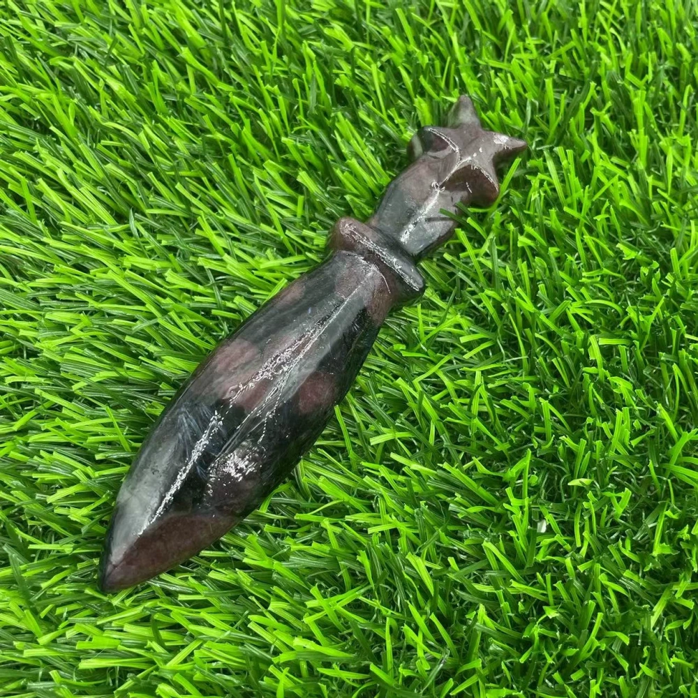 12cm natural semi-precious stone imitation dagger semi-precious stone crystal knives