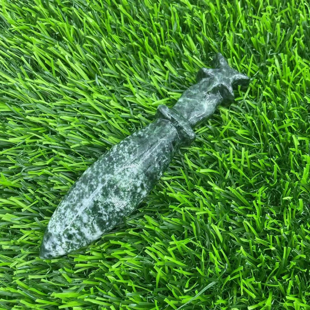 12cm natural semi-precious stone imitation dagger semi-precious stone crystal knives