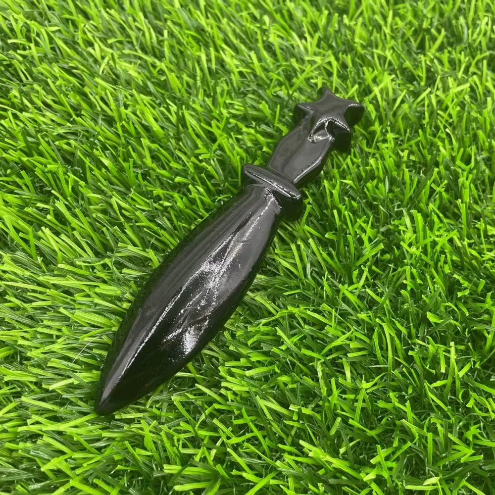 12cm natural semi-precious stone imitation dagger semi-precious stone crystal knives