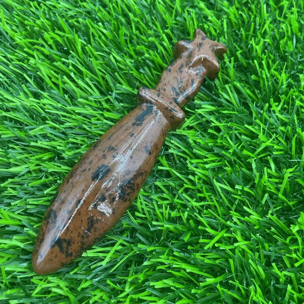12cm natural semi-precious stone imitation dagger semi-precious stone crystal knives