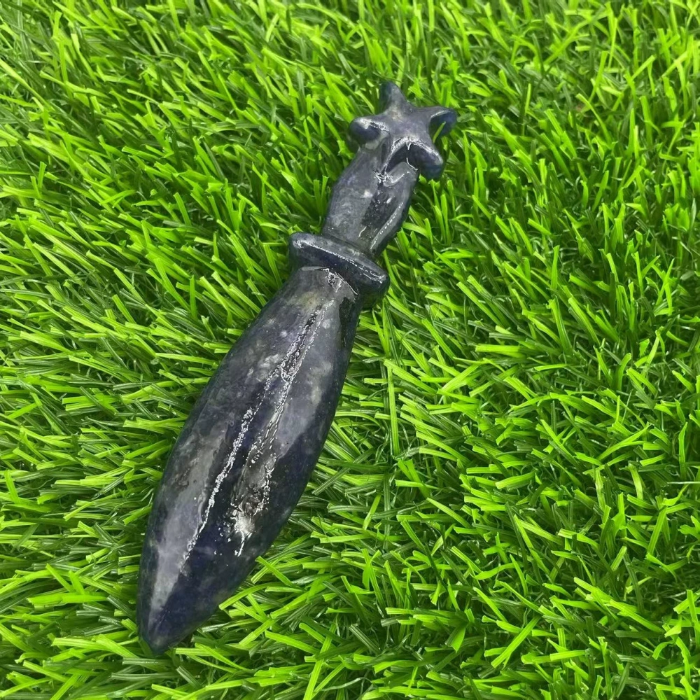 12cm natural semi-precious stone imitation dagger semi-precious stone crystal knives
